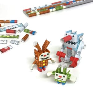  PIPEROID Paper Pipe Robots - Peg & Rim : Toys & Games