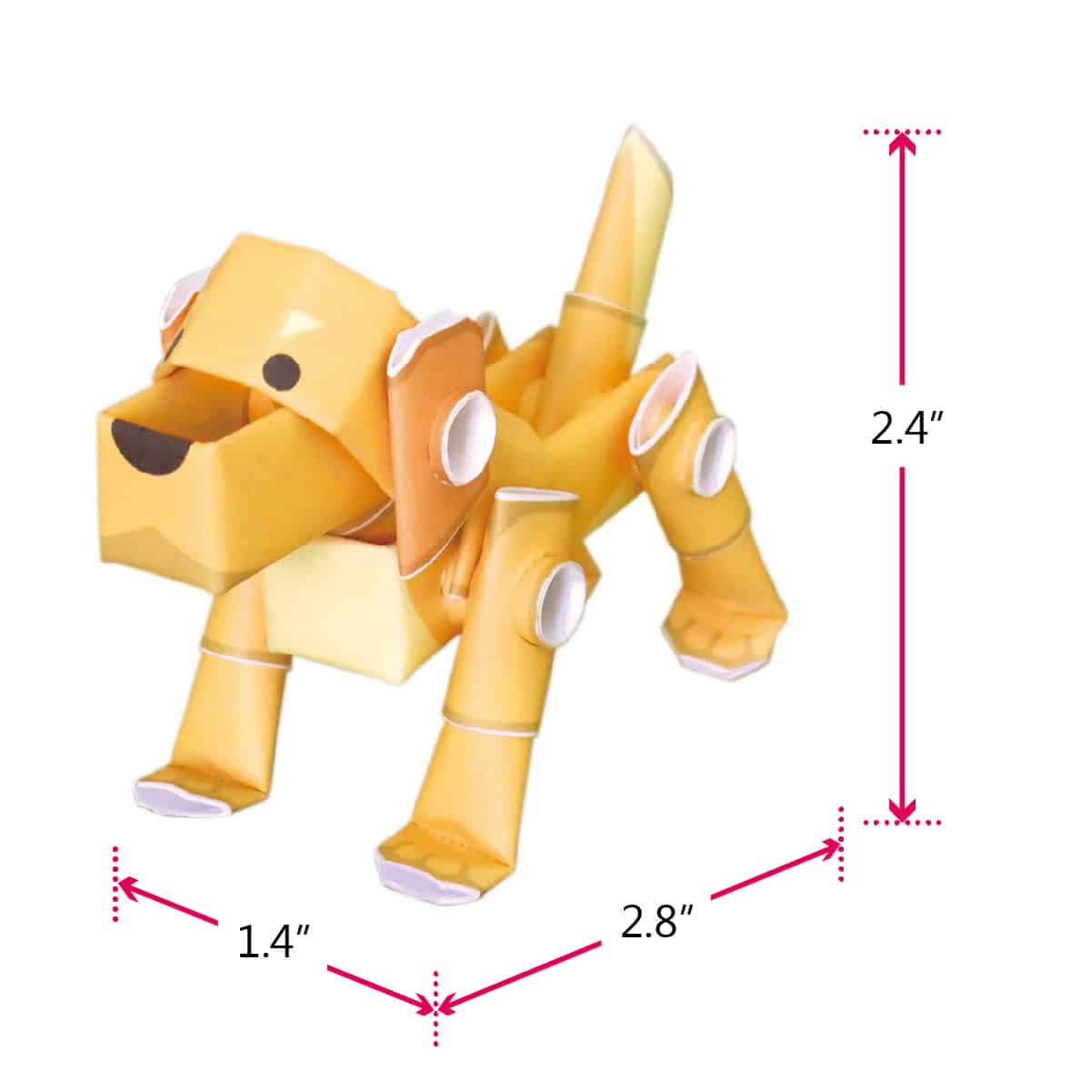 PIPEROID Animals Shiba Inu Dog - Japanese 3D Paper Dog Puzzle DIY Origami  Kit for Kids and Adults