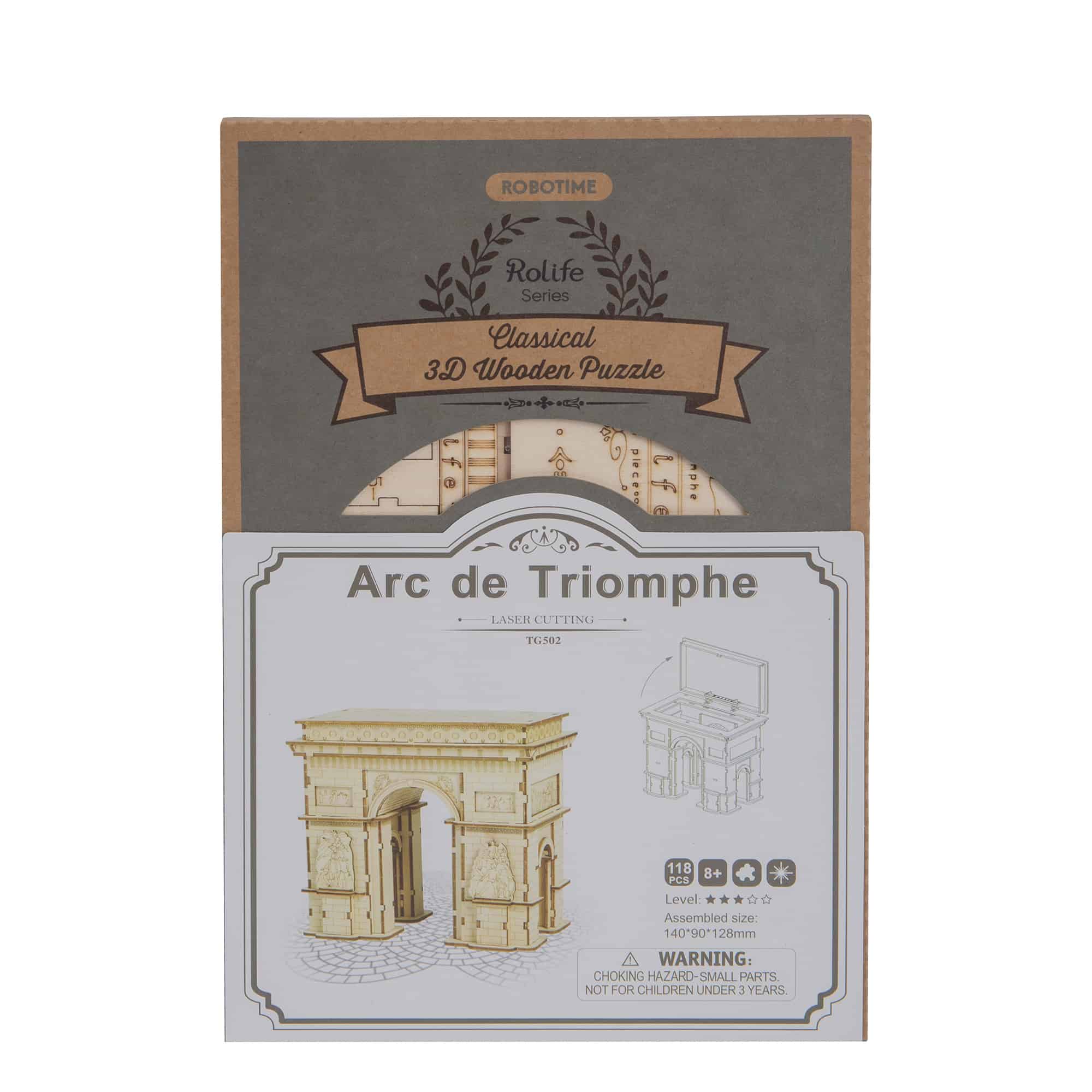 Arc de Triomphe - Puzzle 3D Bois - Robotime 