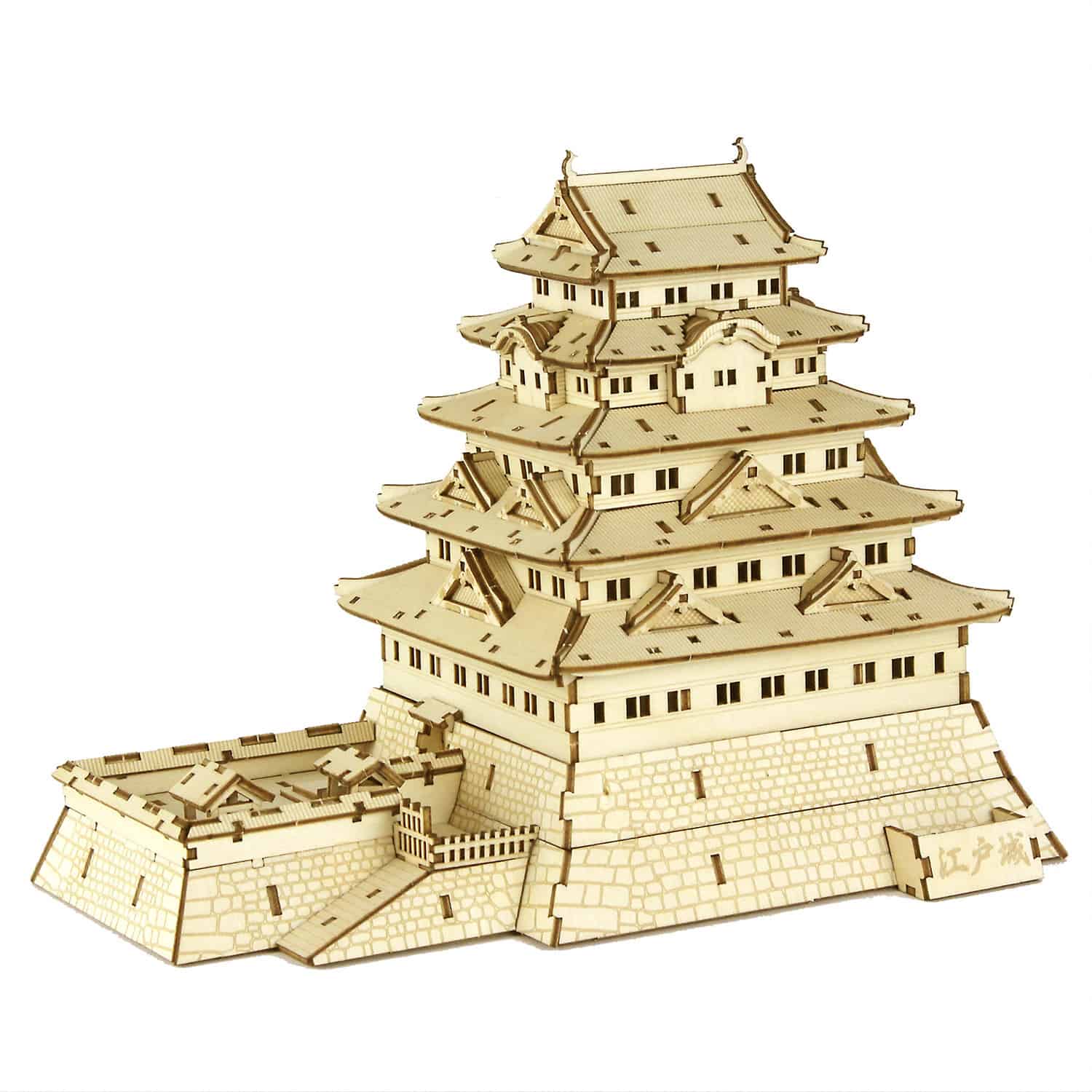 WAGUMI Edo Castle Wooden 3D Puzzle Magnote