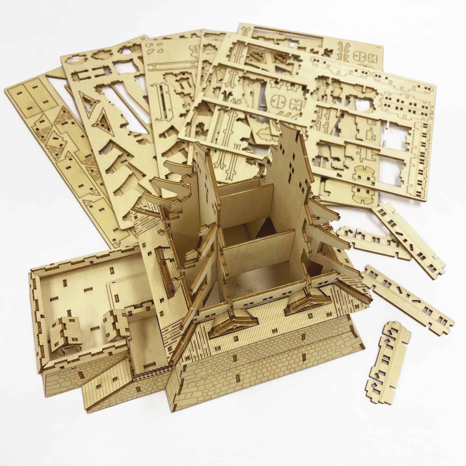 WAGUMI Himeji Castle Wooden 3D Puzzle - Magnote Gifts