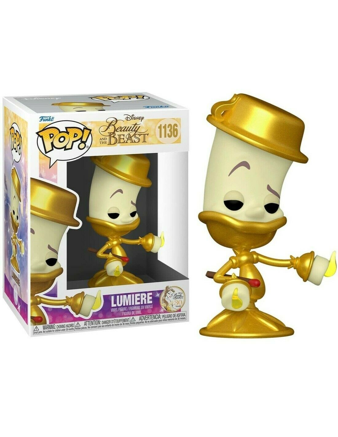 auditorium Schurend Interactie Funko POP! Disney Beauty And The Beast Lumiere #1136 - Magnote Gifts