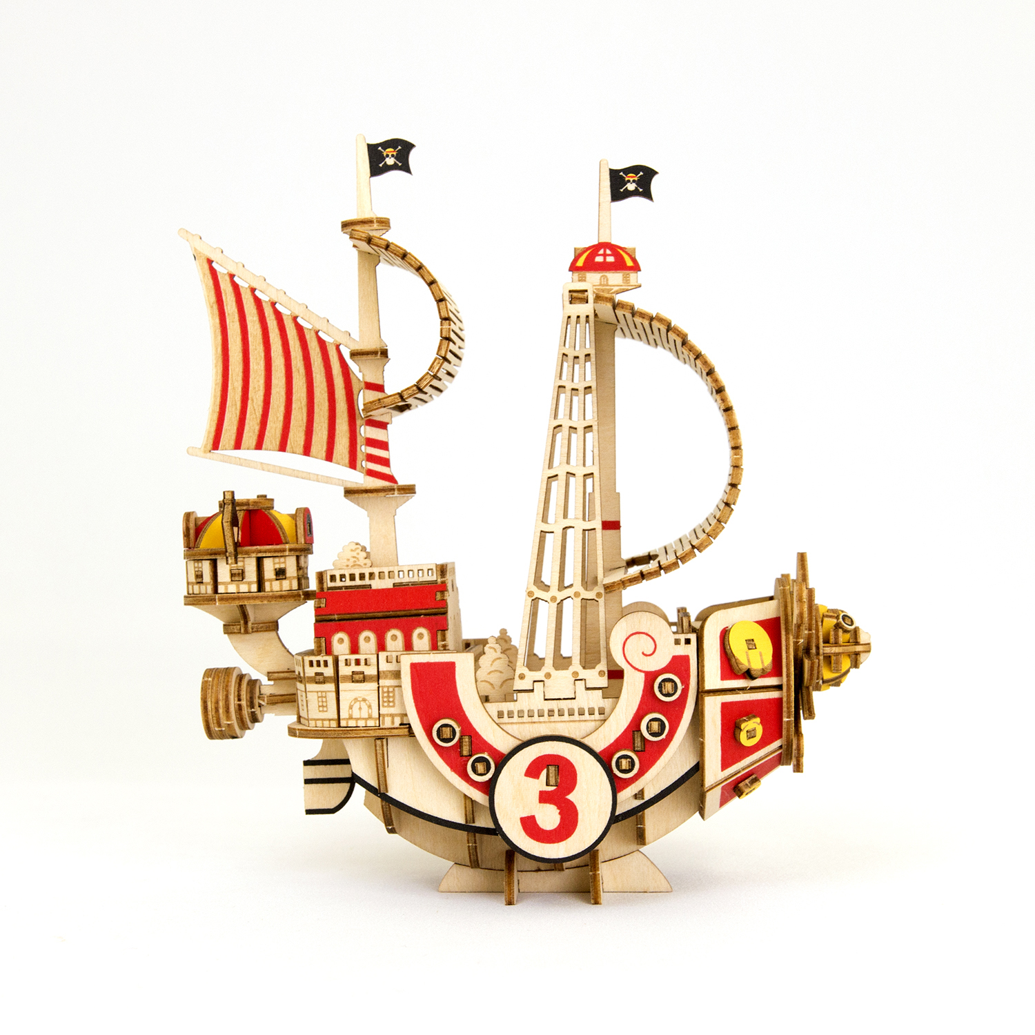 Thousand Sunny Ship One Piece Model Puzzle Metal Color : Part 2 