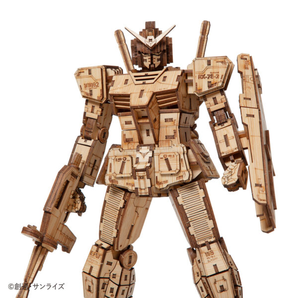 wa-gu-mi Mobile Suit First Gundam RX-78-2 3D Wooden Puzzle - Image 6