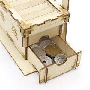 wa-gu-mi Offertory Box Coin Bank 3D Wooden Pizzle 17 wgmi cbnk angles1