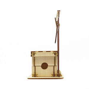 wa-gu-mi Offertory Box Coin Bank 3D Wooden Pizzle 15 wgmi cbnk angles3