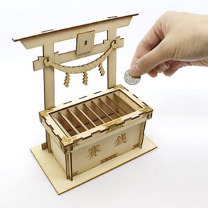 wa-gu-mi Offertory Box Coin Bank 3D Wooden Pizzle 14 wgmi cbnk lifestyle2