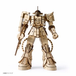 wa-gu-mi Mobile Suit MS-06S CHAR'S ZAKU Ⅱ 3D Bamboo Puzzle 15 wgmi gd6S angles1