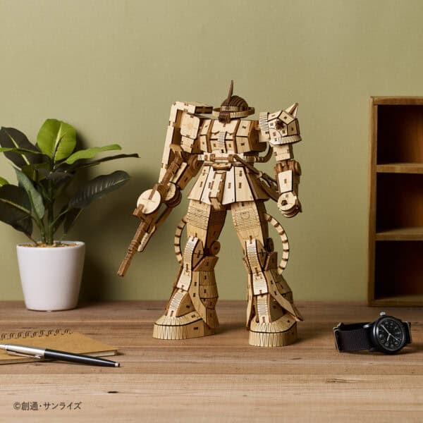wa-gu-mi Mobile Suit MS-06S CHAR'S ZAKU Ⅱ 3D Bamboo Puzzle - Image 4
