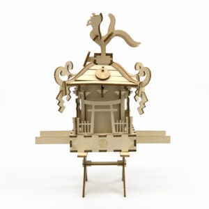 wa-gu-mi Portable Shrine 3D wooden Puzzle 13 wgmi shrn angles2