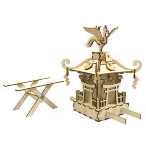 wa-gu-mi Portable Shrine 3D wooden Puzzle 12 wgmi shrn angles3
