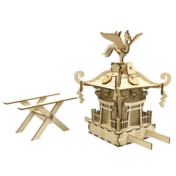 wa-gu-mi Portable Shrine 3D wooden Puzzle - Image 5