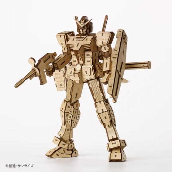 wa-gu-mi Mobile Suit First Gundam RX-78-2 ver. 1.5 3D Bamboo Puzzle - Image 7