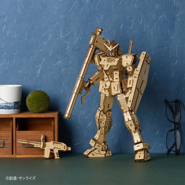 wa-gu-mi Mobile Suit First Gundam RX-78-2 ver. 1.5 3D Bamboo Puzzle - Image 5