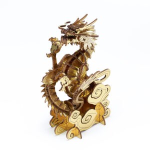 wa-gu-mi Rising Dragon Color Ver. Wooden 3D Puzzle