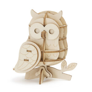 wa-gu-mi Owl Wooden 3D Puzzle