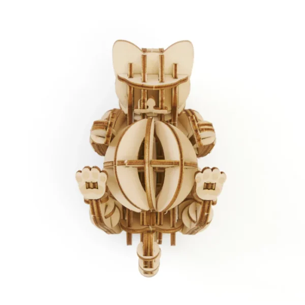 wa-gu-mi Playing Cat Wooden 3D Puzzle - Image 6