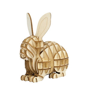 wa-gu-mi Rabbit Wooden 3D Puzzle