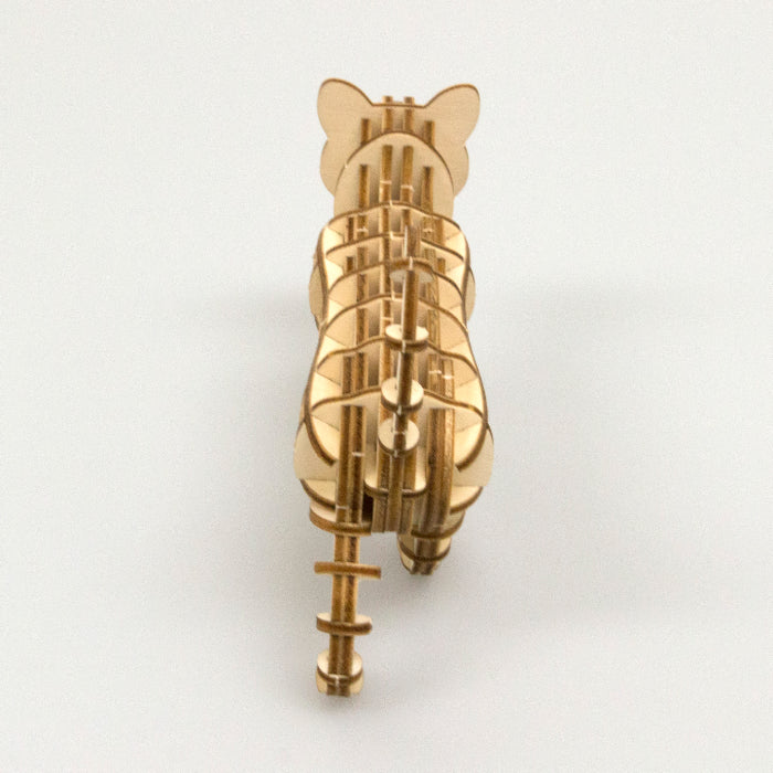wa-gu-mi Strolling Cat Wooden 3D Puzzle 2 wa-gu-mi Strolling Cat Wooden 3D Puzzle - Image 2