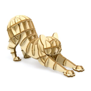 wa-gu-mi Stretching Cat Wooden 3D Puzzle